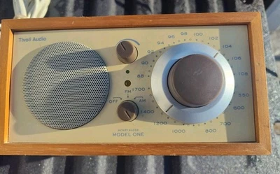 Tivoli Audio Henry Kloss Model ONE AM/FM Radio Walnut Beige Works & Plays Well - Image 1 of 4
