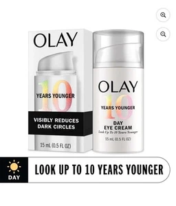 Olay 10 Years Younger Day Eye Cream Caffeine + Niacinamide 15mL 0.5 Fl OZ - Picture 1 of 3
