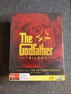 The Godfather Trilogy (50th Anniversary) Blu-ray 4 Disc Set Brand New Free Post - Picture 1 of 7