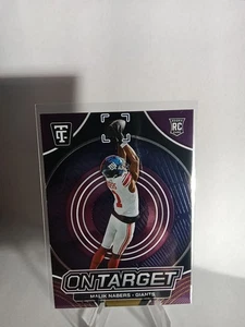 2024 Panini Totally Certified On Target#4 Malik Nabers Mirror Purple RC 112/199 - Picture 1 of 6