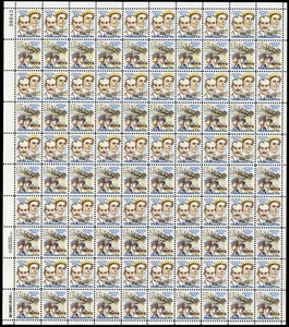 Scott #c92a (c91) Wright Brothers AirMail Sheet of 100 Stamps - MNH P#38845 UL - Picture 1 of 1