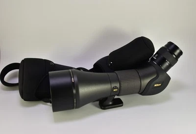 Nikon MONARCH Fieldscope 82ED-A (Angled) Spotting Scope w/ MEP-20-60 Eyepiece - Image 1 of 4