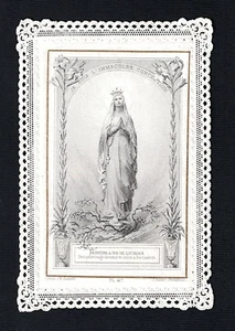 Santino Canivet Andachtsblild Image Pieuse Holy Card Madonna di Loudes - Picture 1 of 1