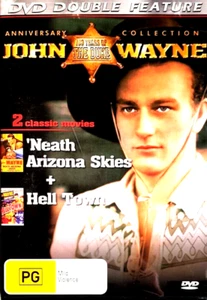 JOHN WAYNE - 'NEATH ARIZONA SKIES + HELL TOWN - DOUBLE FEATURE - MOVIE - Picture 1 of 5
