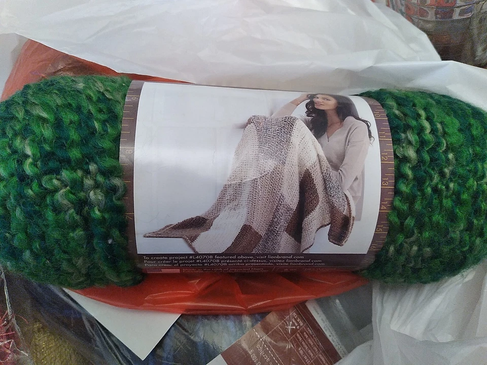 NEW SKEIN/BALL OF LION BRAND HOMESPUN YARN - #604 FOREST - Free Shipping - Image 1 of 1