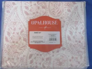 Juego de edredones Opalhouse rosa 90x94 edredón y fundas 3 piezas nuevo #30664 - Imagen 1 de 10