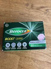 Berocca Boost Energy Vitamin Effervescent 20 Tablets Acerola Cherry Flavour