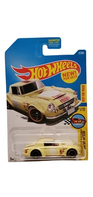 Datsun Fairlady 2000 Yellow 2017 Hot Wheels #22 Legends of Speed 1/10 Die-Cast - Image 1 of 4