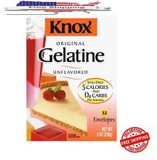 Knox Original Unflavored Gelatin, 32 ct Packets Free Shipping NEW