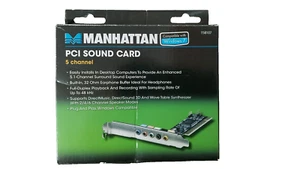 Manhattan PCI Sound Card - scheda audio - 5.1 Channel - ISA - Windows 7 - Foto 1 di 2