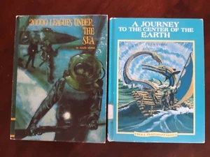 2 Bks - 20,000 Leagues Under the Sea and A Journey to the Center of the Earth HC - Bild 1 von 12