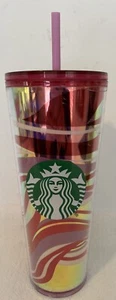 Bicchiere Starbucks rosa viola vortice da viaggio Venti XL 24 once #011127049 -- NUOVO - Foto 1 di 4
