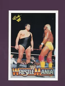 1990 Classic WWF Wrestlemania Hulk Hogan Andre the Giant #19 - Picture 1 of 2