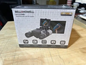 BELL+HOWELL BH1025HD 12X32 BINOCULARS WITH 2.5K HD DIGITAL CAMERA ~ BRAND NEW - Picture 1 of 6