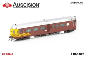 Auscision (NRC-9s) DEB Set Railcar, SRA Mixed Set, Reverse/Candy- DCC 4 Car Set* - Picture 1 of 6