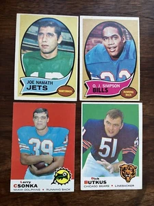 Large Vintage Football Card Collection 3 Partial Topps Sets 1968-1969-1970 - Picture 1 of 18