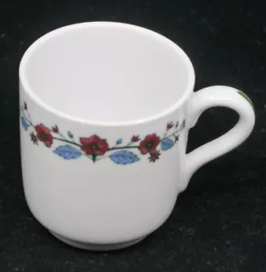 ALTE SHENANGO PORZELLAN DEMITASSE TASSE mit BLUMENDEKORATION, HOTEL, RESTAURANTGESCHIRR? - Bild 1 von 3