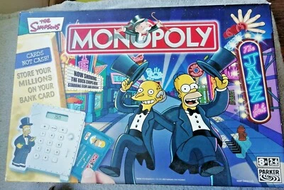 Monopoly The Simpsons Electronic Banking Edition Board Game Cards Not Cash VGC - Image 1 of 4