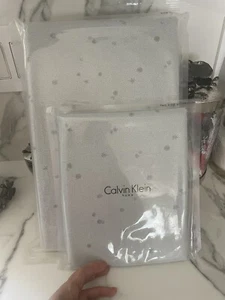 Calvin Klein Tinted Wake Breeze King Flat Sheet+ Two King Pillowcases.Brand New - Picture 1 of 9