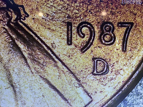 1987D Error penny Rate And Collectible Red Cover