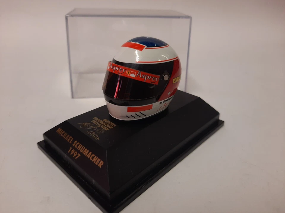 Minichamps Michael Schumacher Ferrari helmet 1997 1/8 510389705 - Immagine 1 di 3