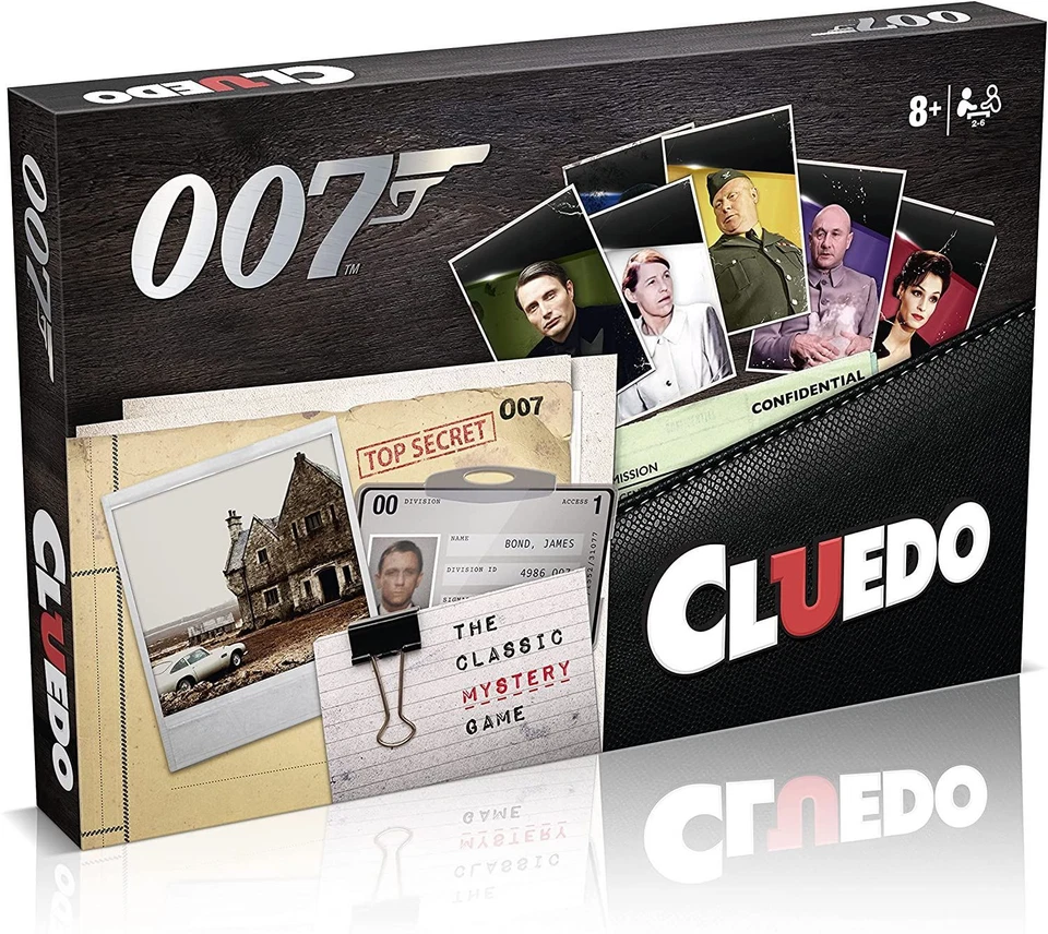 JOGO VERMELHO CLUEDO JAMES BOND - Imagem 1 de 4