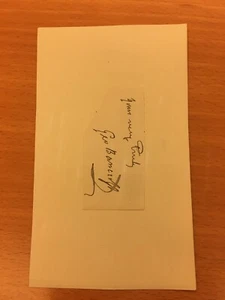 George Bancroft Autogramm Fragment - Bild 1 von 1