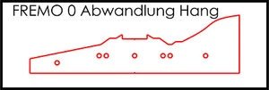 FREMO Spur 0 Modelleisenbahn Modulprofil  33058 -V068 600mm - Abwandlung Hang - Bild 1 von 1