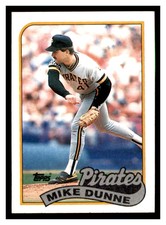 1989 Topps #165 MIKE DUNNE Pittsburgh Pirates