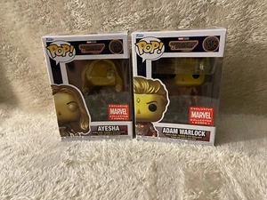 Funko Pop! Marvel - Adam Warlock #1214 & Ayesha #1215 Marvel Collector Corps - Picture 1 of 9