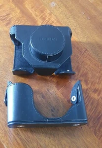 Fujifilm X10/20 Black leather original camera case - Picture 1 of 5