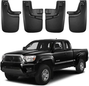 Fit For 2005-2015 Toyota Tacoma Mud Flaps Mud Guards Splash Guards Rear + Front - Picture 1 of 6