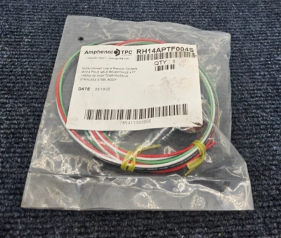 Amphenol TPC RH14APTF004S: MINI 4 polos de conexión rápida receptáculo macho 4 pies 16 AWG Foto 1 de 4