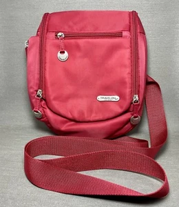 Travelon Anti-Theft Crossbody Messenger Shoulder Travel Bag Adjustable Red - Picture 1 of 5