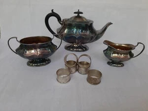 Vintage Sheffield Silver Plated 'Embassy' NINE Piece Tea/Coffee Set - Picture 1 of 11