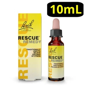 RESCUE REMEDY 10mL Oral Liquid Drops for Stress & Mild Anxiety Relief Bach Vegan - Imagen 1 de 1