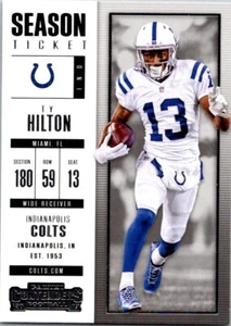 2017 Panini Contenders Season Ticket T.Y. Hilton Indianapolis Colts #17 - Picture 1 of 2