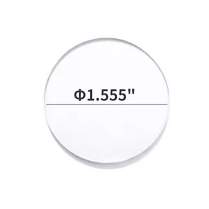Cubierta plana transparente de repuesto para indicador de pinza de dial de 1,555" de diámetro - Imagen 1 de 3