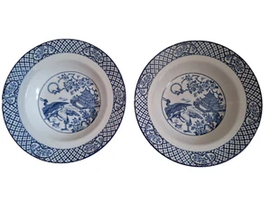 Orient H H & G Blue & White Dish, Set of 2, Vintage 1920's - Picture 1 of 4