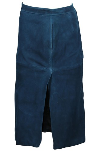 GUCCI ABITO MIDI BLU SCAMOSCIATO IT 40 UK 8