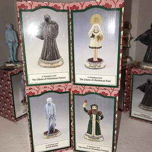 Novelino A Christmas Carol 1993 conjunto de 4 figuras fantasmas Charles Dickens - Imagen 1 de 10