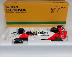 Model Car F1 Die Cast Scale 1:12 MINICHAMPS Ayrton Senna Mclaren Honda 1990