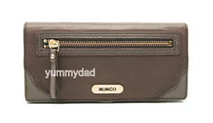 MIMCO REFLECTION LEATHER WALLET IN MINK BROWN BNWT RRP$189 - Picture 1 of 6