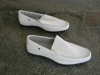 Steve Madden Zapatos Mocasines Blancos para Conducir - P-Nickk - Hombres 12 Foto 1 de 4
