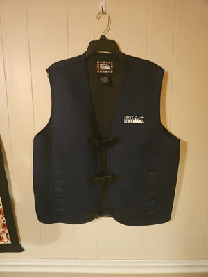First Down Sleeveless Vest XL Polyester Hunting Fishing Outdoor Vintage - Image 1 of 4