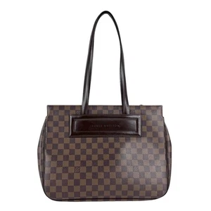 Borsa a tracolla Louis Vuitton Palermo PM Damier in tela Ebene - Foto 1 di 5
