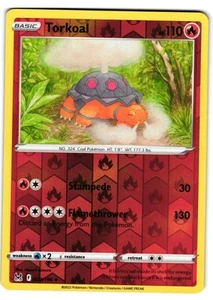 Torkoal Reverse Holo 23/196 Pokemon SWSH: Origine Perduta - Foto 1 di 1