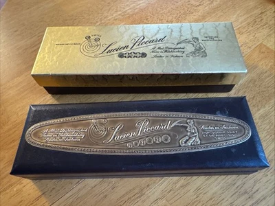 Vitrina de joyería reloj suizo vintage Lucien Piccard en relieve. Sin reloj Foto 1 de 4