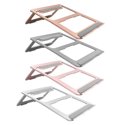 Laptop Stand, Foldable Aluminum Cooling Stand for Notebook Mac-Book Pro Tablets - Image 1 of 4