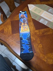 Kobe Bryant FBF Originals Lakers Socks Size Large - Picture 1 of 4